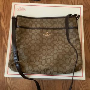 Coach purse, medium size, cross body or over the shoulder.